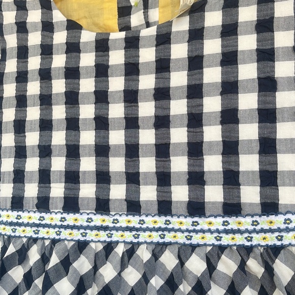 Matilda Jane Girl Dress Gingham & Giggles Textured Sz 8 - Picture 5 of 6